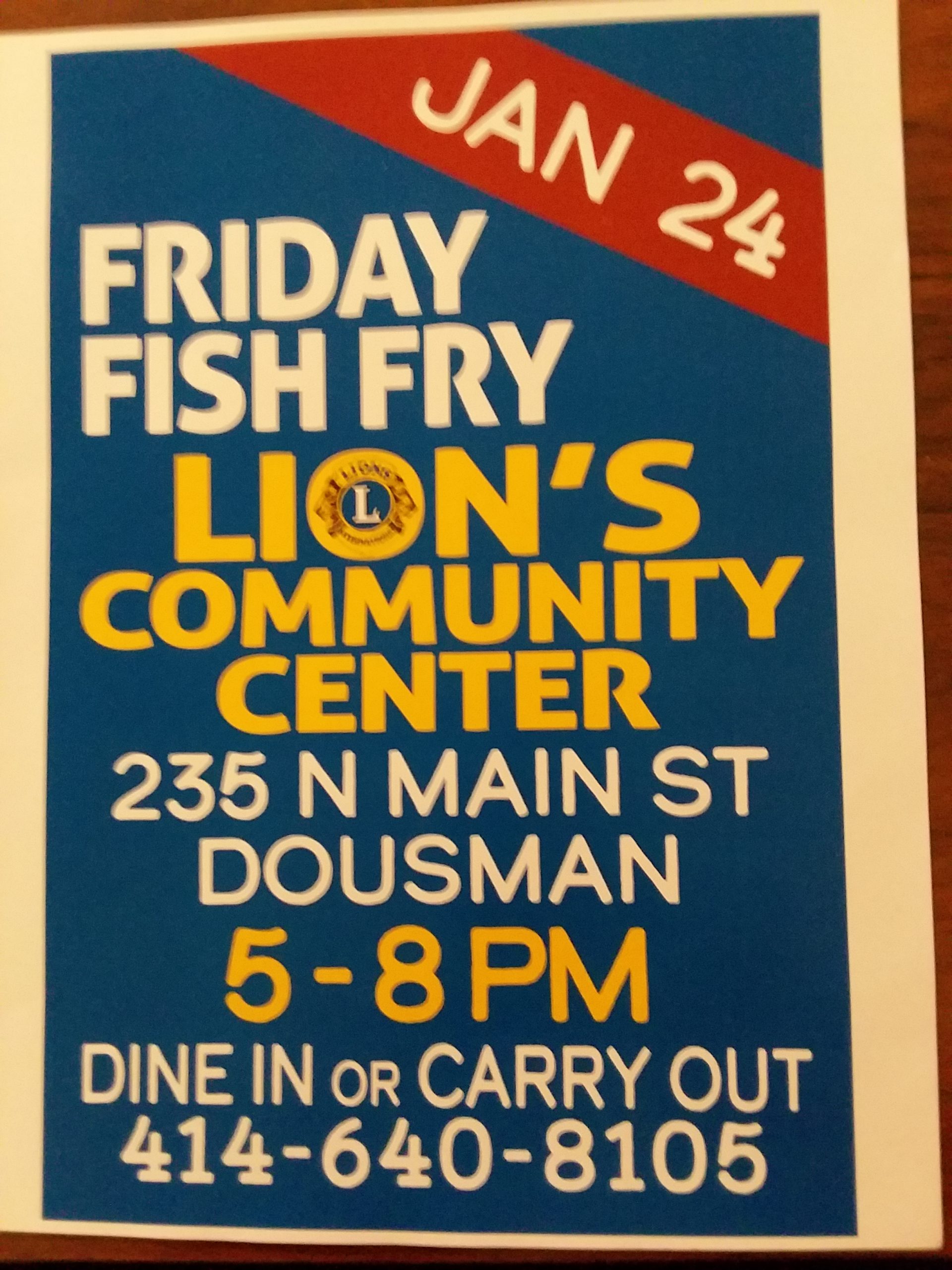 Lions Fish Fry @ Lion's Community Center